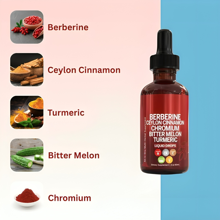 Ceylon Cinnamon Berberine Liquid Drops 60ML