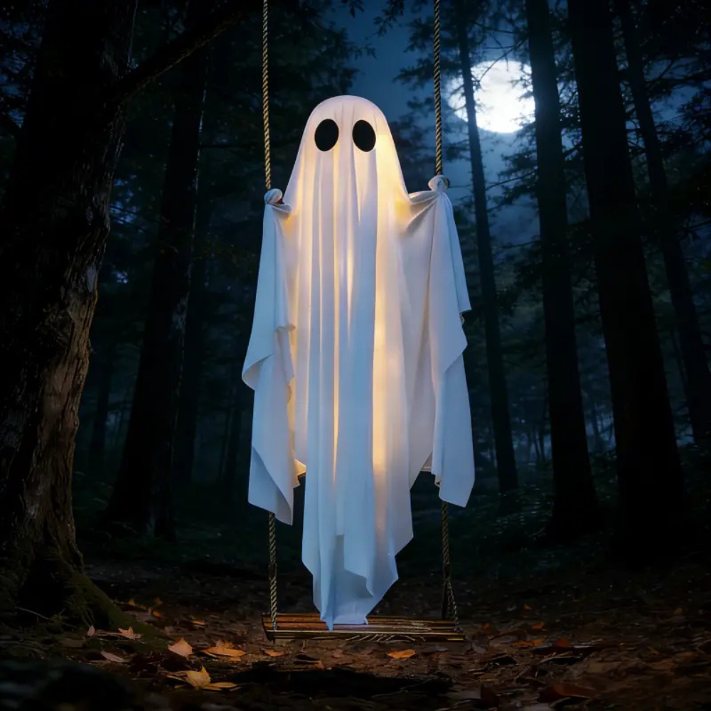 Haunted Swing Ghost – Light-Up Halloween Hanging Decoration