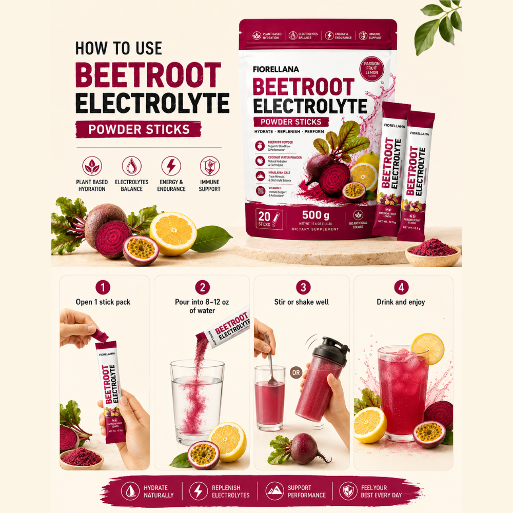 Beetroot Performance Hydration Electrolyte Sticks