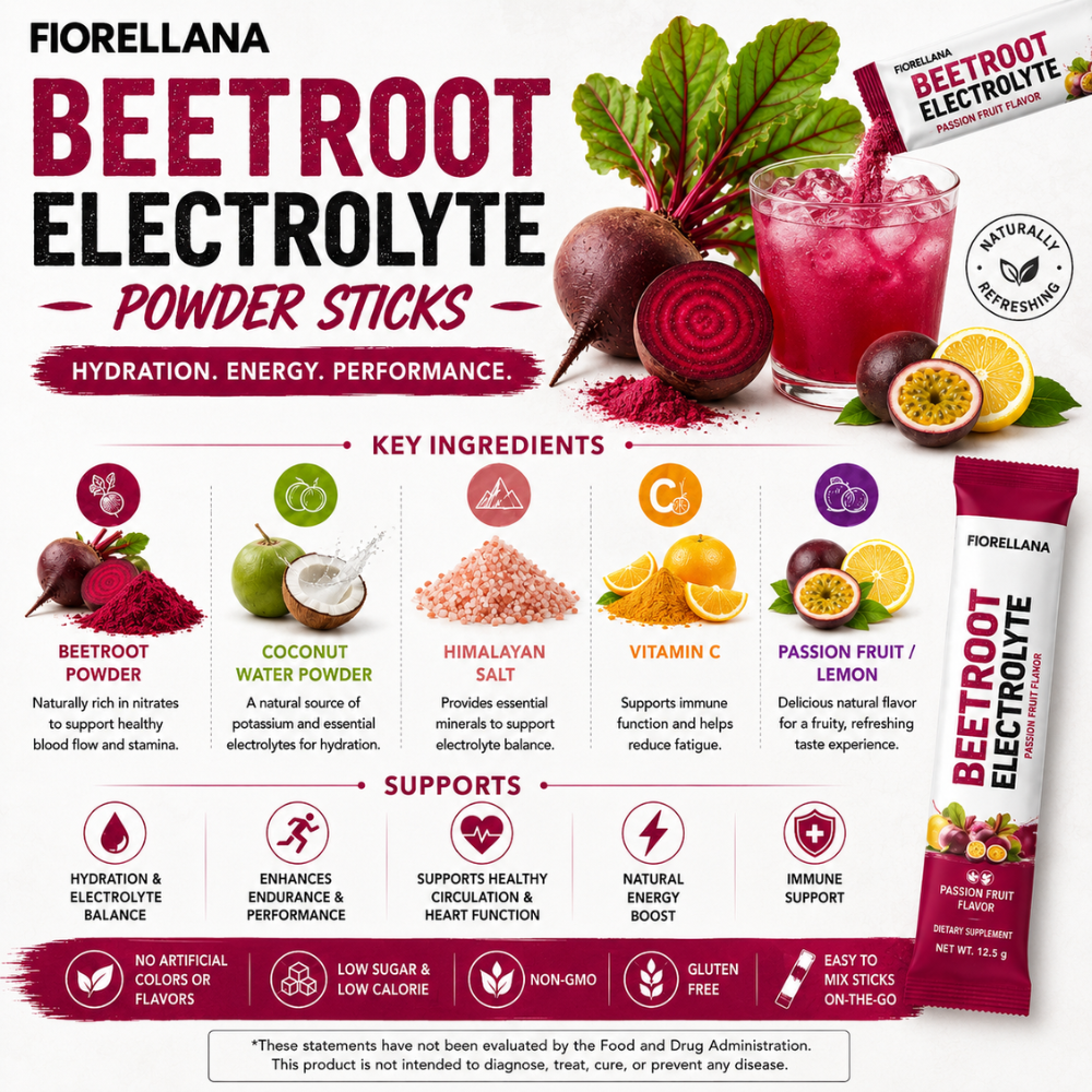 Beetroot Performance Hydration Electrolyte Sticks
