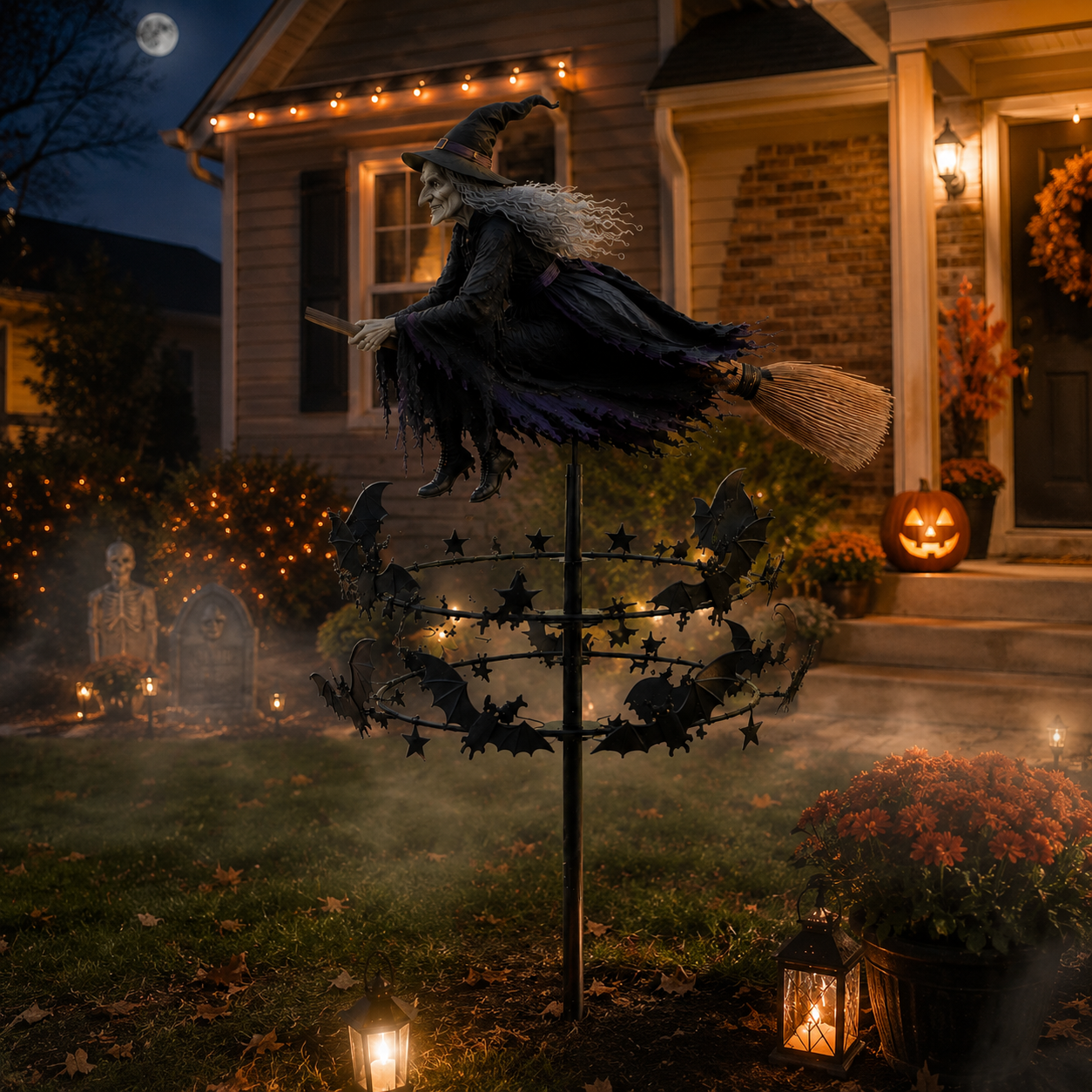 The Enchanted Witch Garden Wind Spinner