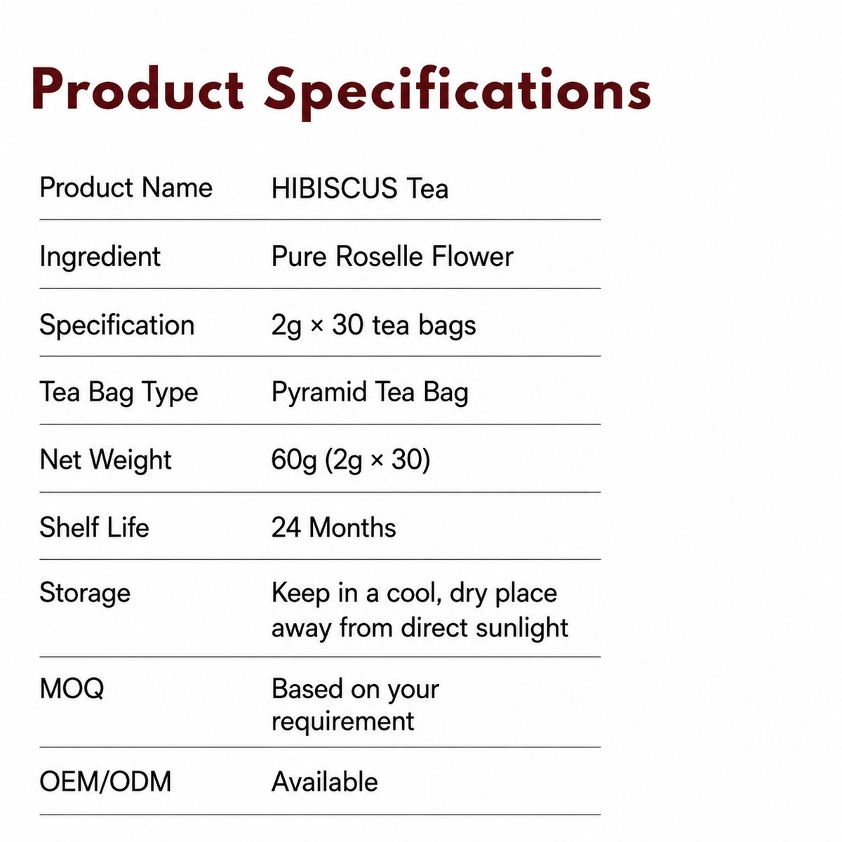 Fiorellana™ Hibiscus Tea