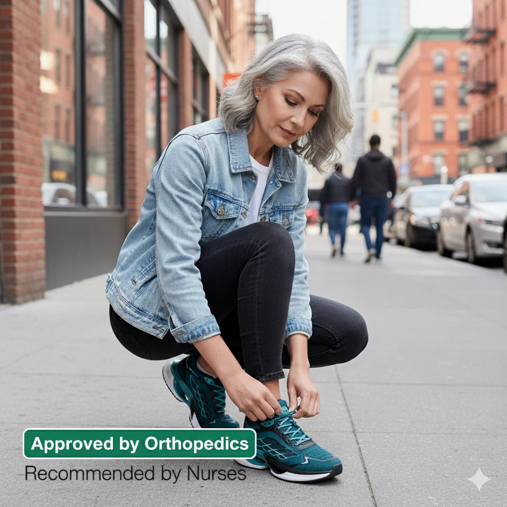Hands-Free Orthopedic Walking Sneakers For Senios –  Comfort & Wide Toe Fit