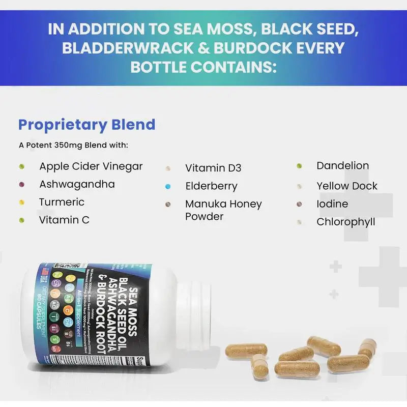 Sea Moss Black Seed - The Ultimate 15-in-1 Wellness Powerhouse