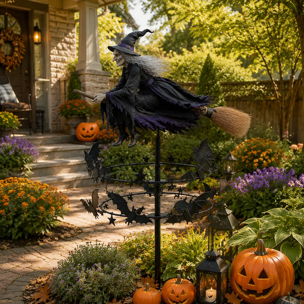 The Enchanted Witch Garden Wind Spinner